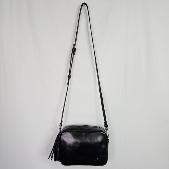 NEW PATRICIA NASH JOSIE Crossbody Bag BLACK Leather Shoulder Handbag Fall Winter - Picture 7 of 9